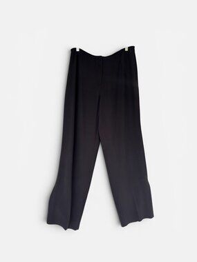 Eileen Fisher Silk Georgette Crepe Luxe Trouser NWT